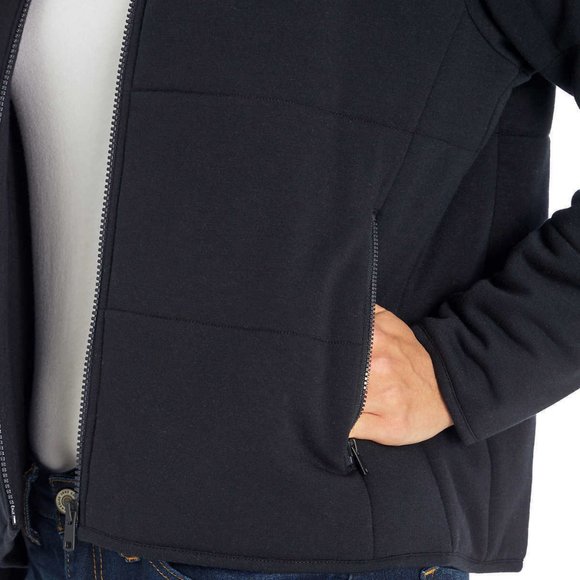 Three Dots Women Quilted Jacket --Black - Picture 4 of 8